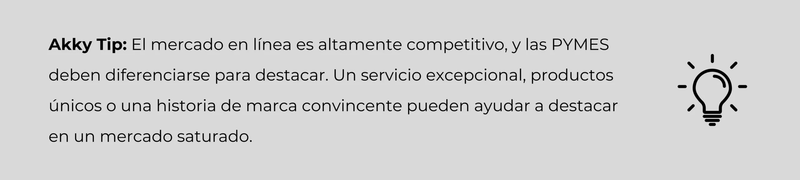 Consejo sobre destacar en internet frente a la competencia