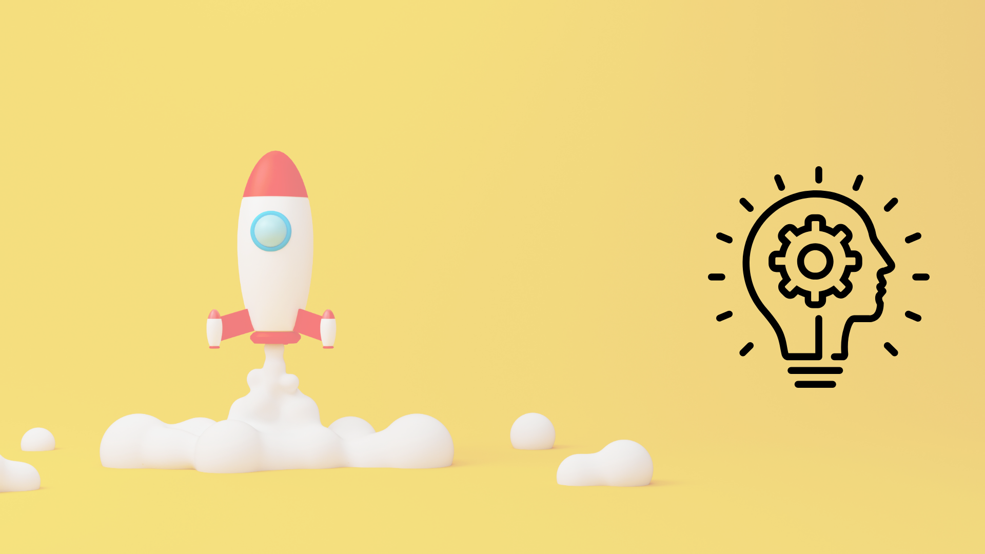 Nave despegando en 3d