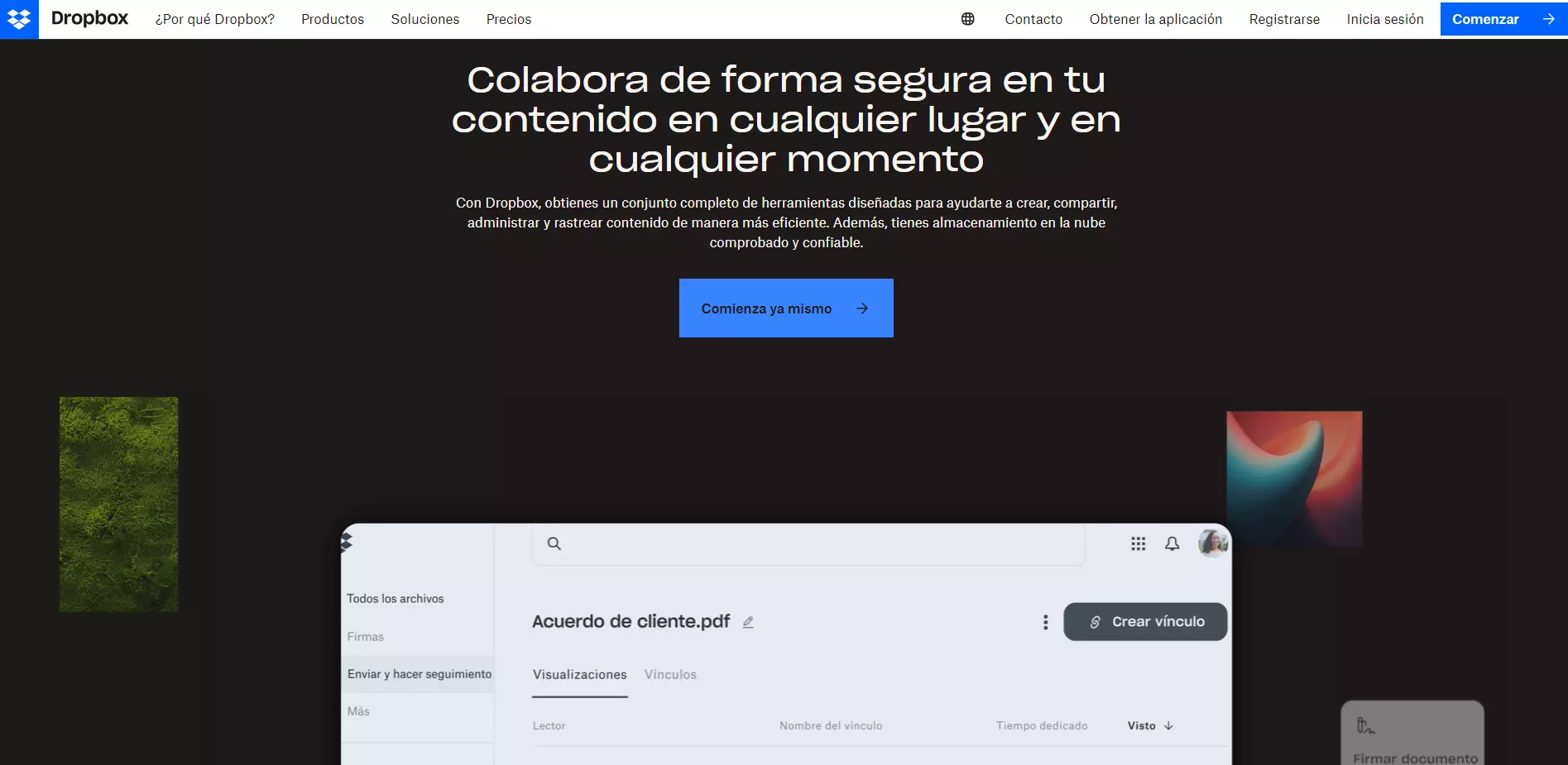 sitios web de dropbox