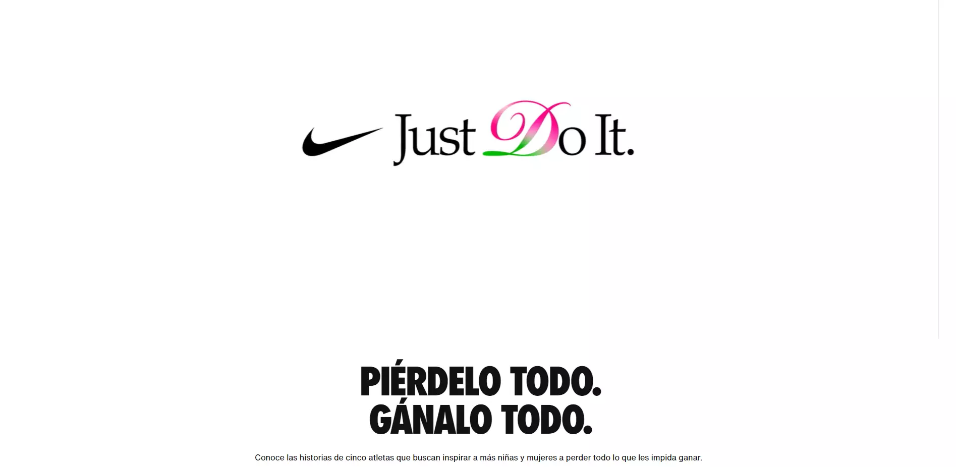 sitio web de nike
