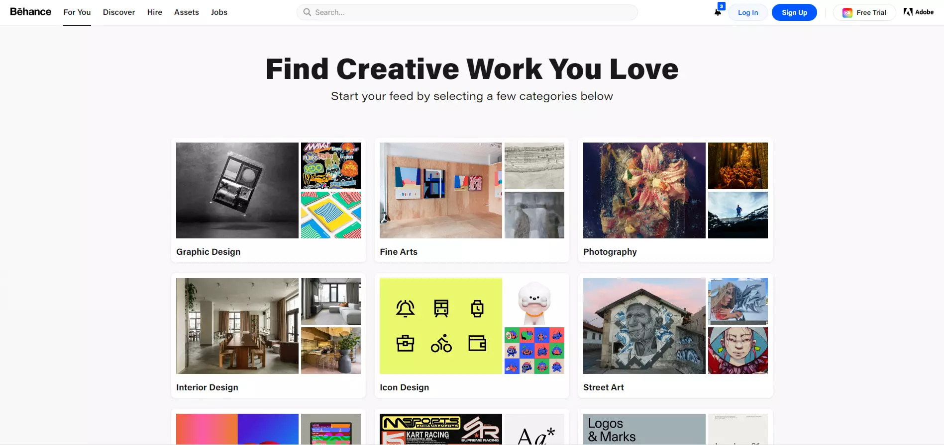 sitios web de behance