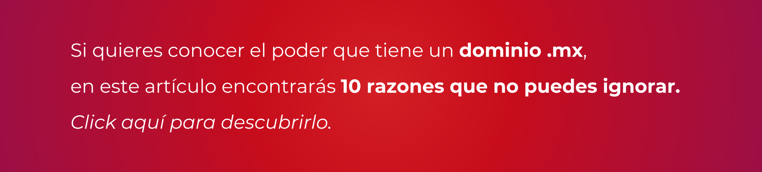 El poder del dominio .MX 10 razones que no puedes ignorar